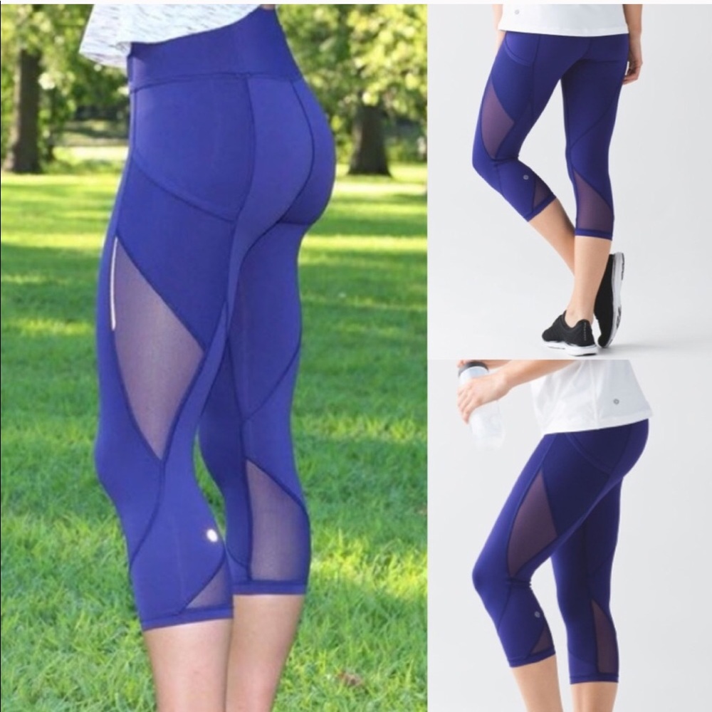 Lululemon 🍋 fast as light crops